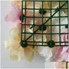 Ghirlande di fiori decorativi Fiori decorativi Fiore artificiale Sfondo muro Decorazione rosa Matrimonio 3D Party Simation Drop Deliv Dhbue