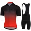 Racing Sets 2023 Men's Short Sleeve Bicycle Tops Ropa Ciclismo Cycling Jersey Set MTB Maillot Summer Clothing Road Bike Shirts Suit