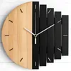 Table Clocks Wooden Wall Clock Modern Design Vintage Rustic Shabby