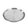 Plates Brand Durable Plate Tray Stainless Steel 14/17/20/23/26cm Accessories Breakfast Dining Dinner Dinnerware Dish