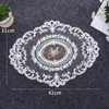 Table Runner 3pcs Dinning Cover Embroidered Cloth Elegant Round Lace Tablecloth Coffee ers Napkin Party Wedding Decoration 231031