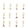 Hoepel Oorbellen 1PC Roestvrij Staal Fruit Zirconia Voor Vrouwen Hanger Kraakbeen Oorbel Tragus Piercing Sieraden