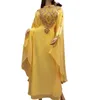 Ropa étnica Vestido de mujer Bordado a mano marroquí Takshita Kaftan