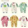 Overalls Kids Oversuit Baby Kleidung Rolpper Neugeborene Bodysuit Baby Kleidung Junge Mädchen Gegenstände Baumwolle Kleinkind Nachtwäsche ein Stück Outfitl231101