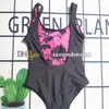 Flower Print Swimwear Women One Piece Swimsuit Summer Sleeveless Bathing Suit Fashion Reversible Swimsuits