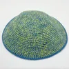 Berretti Kippa ebraica 17 cm Kippah in cotone lavorato a maglia Yarmulke Zucchetto