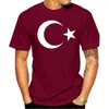 メンズTシャツ夏のメン半袖Tshirtターキーターキエトルコイスラムイスラム教徒の旗Tシャツヒップホップティーズストリート