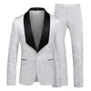 Costumes pour hommes Blazers Rouge Costume Pour Hommes 3 Pièces Smoking Haute Qualité Robe Manteau et Pantalon Gilet Grande Taille Terno Masculino Blanc Noir Bleu Royal S-5XL 6XL 231101