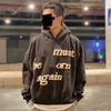 Men's Hoodie Women's Hoodie Plus Fleece Lettering High Street Hip Hop Hoodie Hoodie