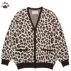 Jaquetas masculinas 2023 Cardigan WACKO MARIA V Neck Botões Moletons Homens Mulher 1 Qualidade Moda Casual Tricô Suéter 231101