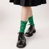 Femmes chaussettes mode coton 3D Art longue femme rayé drôle Streetwear Calcetines Mujer Medias
