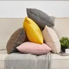 Pillow Jacquard Solid Color Throw Home Living Room Sofa Chair Decoration Pillowcase Multi Size Thickened Comfortable S