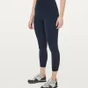 Aktywne spodnie Spring Women Lulus Cytulat wyrównuje Kobiety Leggingi Krótki Krótki Baker Bra Top Lululemens Yoga Outfit Kolan Długość damska Gym High J31j#