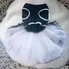 Vêtements de chien jupe fil animal de compagnie belle douce petite robe de mariée durable pour l'anniversaire