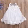 Robes de fille Pageant Toddler Infant Child Enfants Filles Pricness Demoiselle D'honneur Tulle Pétale Robe De Soirée Formelle Casual