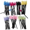 Pinceaux de maquillage 50pcs brosse à sourcils cils forme de goutte d'eau applicateur d'extension en Nylon cils outils de beauté Mascara WandMakeup Harr22