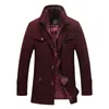 Misturas de lã masculina de alta qualidade casacos de inverno masculino negócios casual trench men cashmere jaquetas sobretudos 5 y231031