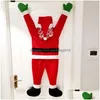 Kerstversiering Kerstversiering Trouwen met de Kerstman Hangende pop Venster Navidad Boomornament Kerst Buitendeur Muur Decorat Dhxsv