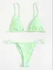 Damesbadmode 2023 Sexy Streep Gedrukt String Bikini Set Badpak Dames Zomer Beachwear Badpak