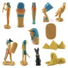 Simulering Pyramid Action Figure Ancient Egypt Mummy Models rymdstation Figurer Utbildningskognition för barn barn