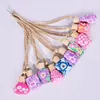 Soft Ceramics Car Perfume Bottle Glass Empty Various Styles Hanging Decor Arts Air Freshener Diffuser Bead Rope Bottles