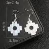 Boucles d'oreilles pendantes en nacre naturelle, croix, coquille d'eau douce, goutte d'oreille pour fête de mariage, bijoux à la mode, cadeau d'anniversaire pour femmes