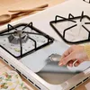 Table Mats Gas Stove Cleaning Protection Pad High Temperature Resistance Easy To Clean Repeated Use Black Kitchen Tools Mat