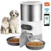 Bols pour chiens Mangeoires pour chats avec application intelligente avec double repas, distributeur automatique de nourriture pour animaux de compagnie, adapté aux petits chats et chiens, alimentation à distance 231031