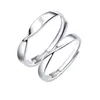 With Side Stones 925-010M Women And Men 925 Sterling Silver Engagement Ring Wedding Couple Lover Bands Jewelry