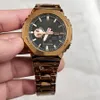 Relojes de pulsera de marca con todas las funciones LED Pantalla dual Hombres Hombres Mujeres Casual Deportes Acero Metal Electrónico Analógico Digital Impermeable Full SHOCK GA GM Reloj 2100