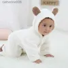 Monos de 0 a 12 meses, peleles de invierno para bebés, mono con capucha de manga larga, ropa para niños pequeños, mono OutfitL231101