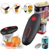 Öppnare Electric Can Opener Automatic Jar Bottle Open Machine One Touch Portable Kitchen Hand Free Opening Tool Gadgets 231101