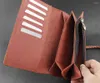 Portfelki skórzane skórzane męskie portfela torebka z łańcuchem paska antybasowego bezpieczeństwa
