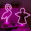 Veilleuses New Palm Tree Neon Lights LED Coconut Tree Neon Night Light USB et piles Neon Night Table Lampes Lampe de chevet Creative P230331