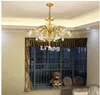 Chandeliers European Modern Brass Chandelier Antique Vintage Copper Lamp AC110V/220V D