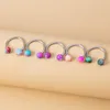 5pcs Surgical Steel Nose Ring Hoop Septum Ear Piercing Cartilage Earring Horseshoe Circular Barbell Helix Jewelry