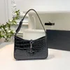 Sacs à bandoulière Hobo de styliste pour femmes, sac à main en cuir verni Alligator Crocodile pour dames Y7858