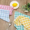 Rengöringdukar Microfiber Kitchen Handduk 4st 13 13 "Square Servett Torka trasa absorberande skålduken Diskduk Tillbehör