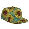 Ball Caps Bloeiende Zonnebloemen Baseball Cap Casual Zonnehoed Elegante Etnische Stijl Mode Podium Hip Hop Dames Heren