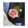 Dekorative Blumen Kränze Dekorative Blumen 1 Stück Hochzeit Bräutigam Boutonniere Oder Braut Hand Handgelenk Blume Künstliche Blumen Suppli Dhli5