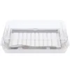 Dinnerware Sets Slicer Butter Snack Tray Lid Cube Stainless Steel Household Storage Tableware