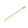 10pcs Stainless Steel 2 inch Gold Extension Tail Chain Lobster Clasps Connector DIY Jewelry Making Findings Bracelet Necklace Jewelry MakingJewelry Findings