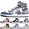 Novos sapatos personalizados diy esportes sapatos de basquete 1s homens mulheres moda anime personalizado figura tênis