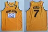 Men Moive Toni Kukoc Jerseys 7 Yellow Basketball Jugoplastika Split Pop Jerseys All Stitched For Sport Fans Breathable Free Shipping