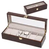 Watch Boxes Wood 6 10 Slots High Class Box Storage Case Collection Display Of Organization Table Cassette Sunroof Luxury