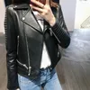 Women's Leather 2023 Genuine Coats Women Real Sheepskin Jacket Famale Short Cool Outerwear Woman Giubbotto Pelle Donna SQQ75