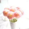 Dekorativa blommor 10st/parti enhuvudet liten hortensia lök bollsimulering Silkblomma hushållsbröllop