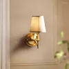 Lampes murales américaines tout en cuivre lampe européenne salon étude chambre miroir éclairage avant allée escaliers balcon applique