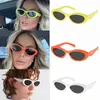 Luxury Small Frame Solglasögon Womens Fashion Designer PR26 Högkvalitativ herr utomhuspersonlighet Acetatfiber solglasögon med graverad logotyp på benet