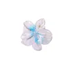 4CM Transparent Glitter Frangipani Flower Hair Clips Non Slip Cute Hair Accessories Barrettes Plastic Clip Hair Decorations For Bridal Wedding Party Beach 2905